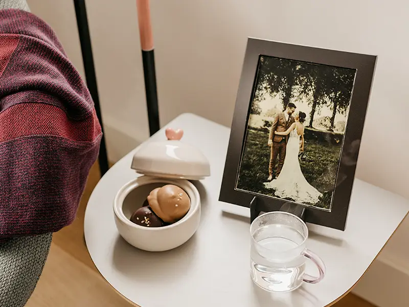 foto op chocoladeframe laten drukken