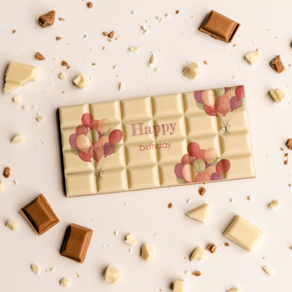 Chocoladereep happy birthday